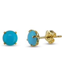 Spero London - 9Ct Solid Natural Stud Earrings - Lyst