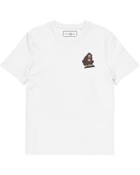 Anchor and Crew - D J Monkey Organic Cotton Embroidered T-Shirt - Lyst