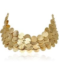 Meraki by Rashmi Bajaj - Minted Coin Plated Layered Necklace - Lyst
