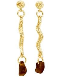 Glassy - Kokosbølge Store Earrings - Lyst