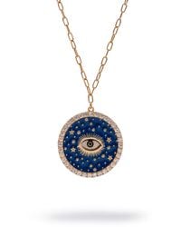Ebru Jewelry - Cosmic Evil Eye Star Medallion Necklace - Lyst