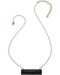 Heather Hawkins Jewelry - Float Custom Cut Bar Semi-Precious Baguette Gemstone Necklace - Lyst