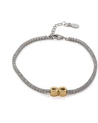 Ebru Jewelry - Infinity Diamond Tennis Bracelet - Lyst