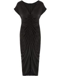 The Summer Edit - Rudi Sandwashed Silk Ruched Dress - Lyst