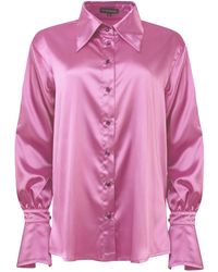 Tia Dorraine - Romantic Glow Satin Oversized Shirt - Lyst