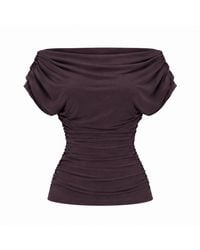 Atom Label - Carbon Bardot Occasion Top - Lyst