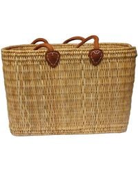 Berber Leather - Neutrals The Safi Large Basket Tote - Lyst