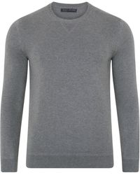 Paul James Knitwear - Midweight Cotton Beckham Knitted Sweatshirt - Lyst