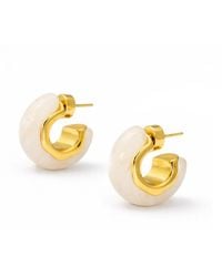 Hye Jane Jewelry - Rae Marbled Resin Hoop - Lyst