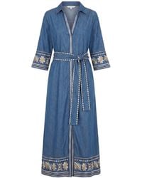 Adrift Clothing - Anna Chambray Dress - Lyst