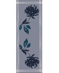 Heritagemoda - Luxury Wool-Silk Scarf – Hand-Painted With Deep & Charcoal Floral Design - Lyst