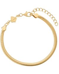 Vanhi - Estelle Herringbone Chain Bracelet - Lyst