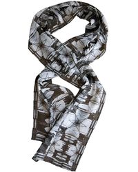 Babs Boutique NYC - Silk Georgette Brooklyn Bridge Print Scarf - Lyst