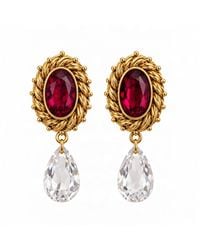 Vstyle - Florentine Baroque Crystal Drop Earrings - Lyst