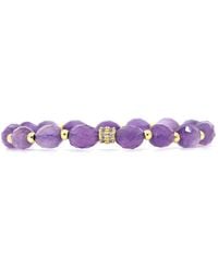 Shar Oke - Amethyst & Cubic Zirconia Bracelet - Lyst