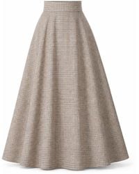 Nikka Place - Wool A-Line Skirt With High Waist And Pockets - Lyst