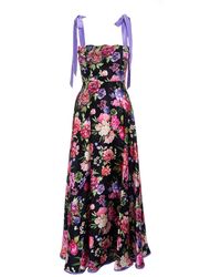Sofia Tsereteli - Floral Print Evening Gown - Lyst