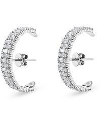 SALLY SKOUFIS - Culture Earrings With Made Cz Diamond Stimulant - Lyst