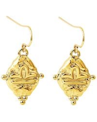 Seven Saints - Libra Vintage-Style Dangle Earrings, Plated - Lyst