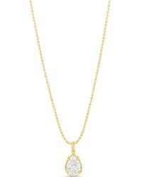 SHYMI - Pear Shape Stone On A Beaded Ball Chain - Lyst
