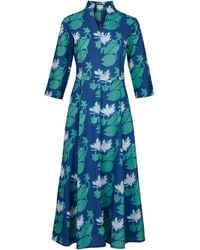 At Last - Cotton Chelsea Midi Dress - Lyst