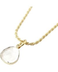 Harfi - Statement Vermeil Plated Topaz April Birthstone Crystal Rope Necklace - Lyst