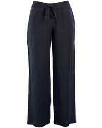 Haris Cotton - Solid Wide Legged Linen Pants - Lyst