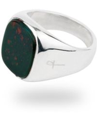 Phira London - Bloodstone Square Signet Ring - Lyst