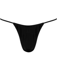 Playaluxe - Capri Ruched String Bikini Bottom - Lyst