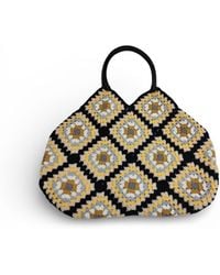 Springmoonatelier - Handmade Granny Square Tote – Boho Crochet Bag - Lyst