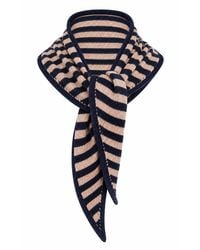 Luella Fashion - Neutrals Cashmere Blend Striped Scarf & Camel - Lyst
