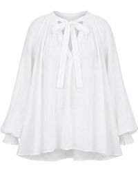 Adrift Clothing - Wren Billow Sleeve Blouse - Lyst