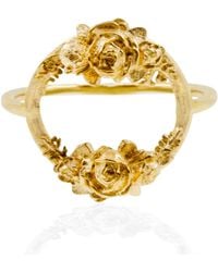 Lee Renee - Rose Halo Ring - Lyst