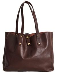 VIDA VIDA - Dark Soft Luxury Leather Tote Bag - Lyst