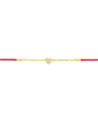 BLOOMTINE | Earth Angel HQ - Mini Heart With Durable Silk Thread Bracelet - Lyst