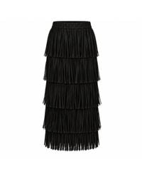 Traffic People - Anything Goes Tiered Tassel Gracie Maxi Skirt - Lyst