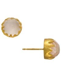Heather Hawkins Jewelry - Neutrals Maleficent Dome Gemstone Stud Earrings - Lyst
