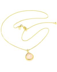 Seven Saints - Rose Quartz Compassionate Heart Adjustable Necklace - Lyst