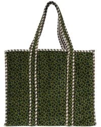Conscious Yoga Collective - The Leopard Velvet Tote - Lyst