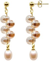 Ninemoo - Rose Dream Pearl Earrings - Lyst