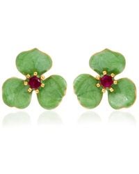 Milou Jewelry - Light Petal Flower Earrings - Lyst