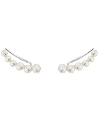SALLY SKOUFIS - Luna Ear Climber With Natural Pearl - Lyst