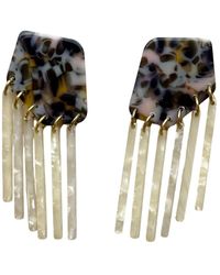 CLOSET REHAB - Shield Fringe Earrings - Lyst