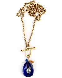 Persia Dona Jewelry - Lapis Vintage Toggle Chain Necklace - Lyst