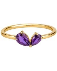 Belinda Jewelz - Amethyst Heart Toi Et Moi Birthstone Ring - Lyst