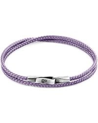Anchor and Crew - Lilac Liverpool & Rope Bracelet - Lyst