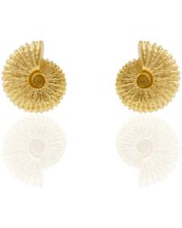 Lee Renee - Ammonite Earrings - Lyst