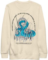 Anchor and Crew - Neutrals Bone Snake Another Good Day Cotton Blend Sweatshirt - Lyst