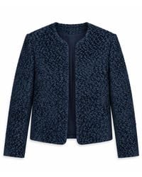 Stovaria - Handwoven Moss Texture Wool-Linen Statement Jacket - Lyst
