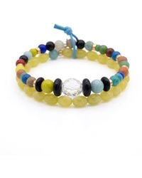 Jaredjamin - Elio Repurposed Glass Bead Bracelet Set - Lyst